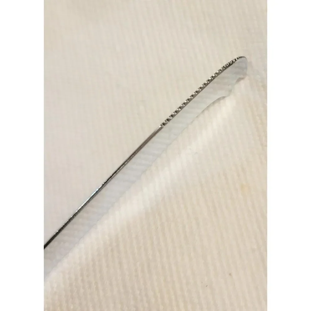 Cheese Knife solid Marble Handle Stainless Steel Curvy Blade 8